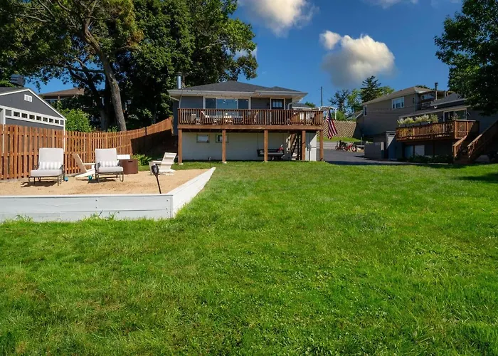 3bed 2bath Luxury House On Myers Bay Private Pier Firepit And Deck Fox Lake